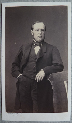 Photo CDV Albumen Man By Pierre Petit Paris Circa 1860