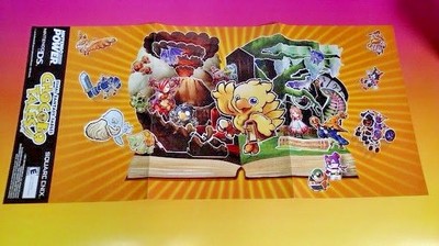 NEW Final Chocobo Tales + Heroes Mana - Nintendo Power Original RARE Poster Wii 