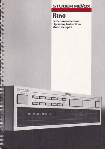 Manuel d' utilisation REVOX B251