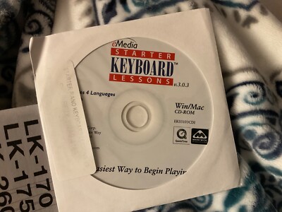 eMedia Piano & Keyboard Lessons Win/Mac CD-ROM Software German English spanish
