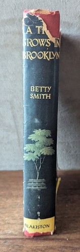 A Tree Grows In Brooklyn 1943 Book Club Edition Betty Smith, Red H/C, Torn DJ - Picture 2 of 15