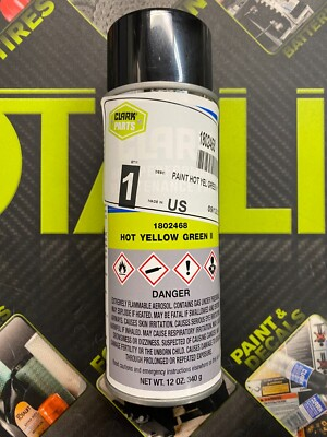 #ad #ad CLARK Forklift OE Paint Hot Yellow Green II #1802468 1984 Present 12oz Aerosol $23.00