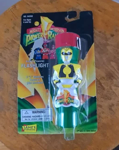 Vintage Mighty Morphin Power Ranger Battery Operated Flashlight 1994