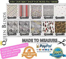 Roller *MADE TO MEASURE' EASY FIT Premium Patterned Multicoloured  Roller Blinds