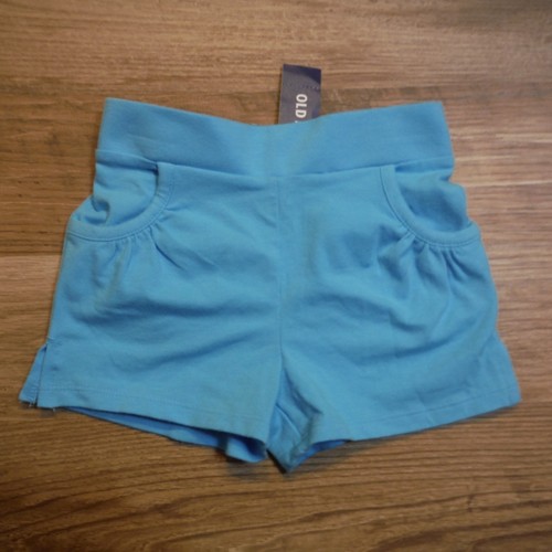 Girls Bright blue Knit Shorts pull on 