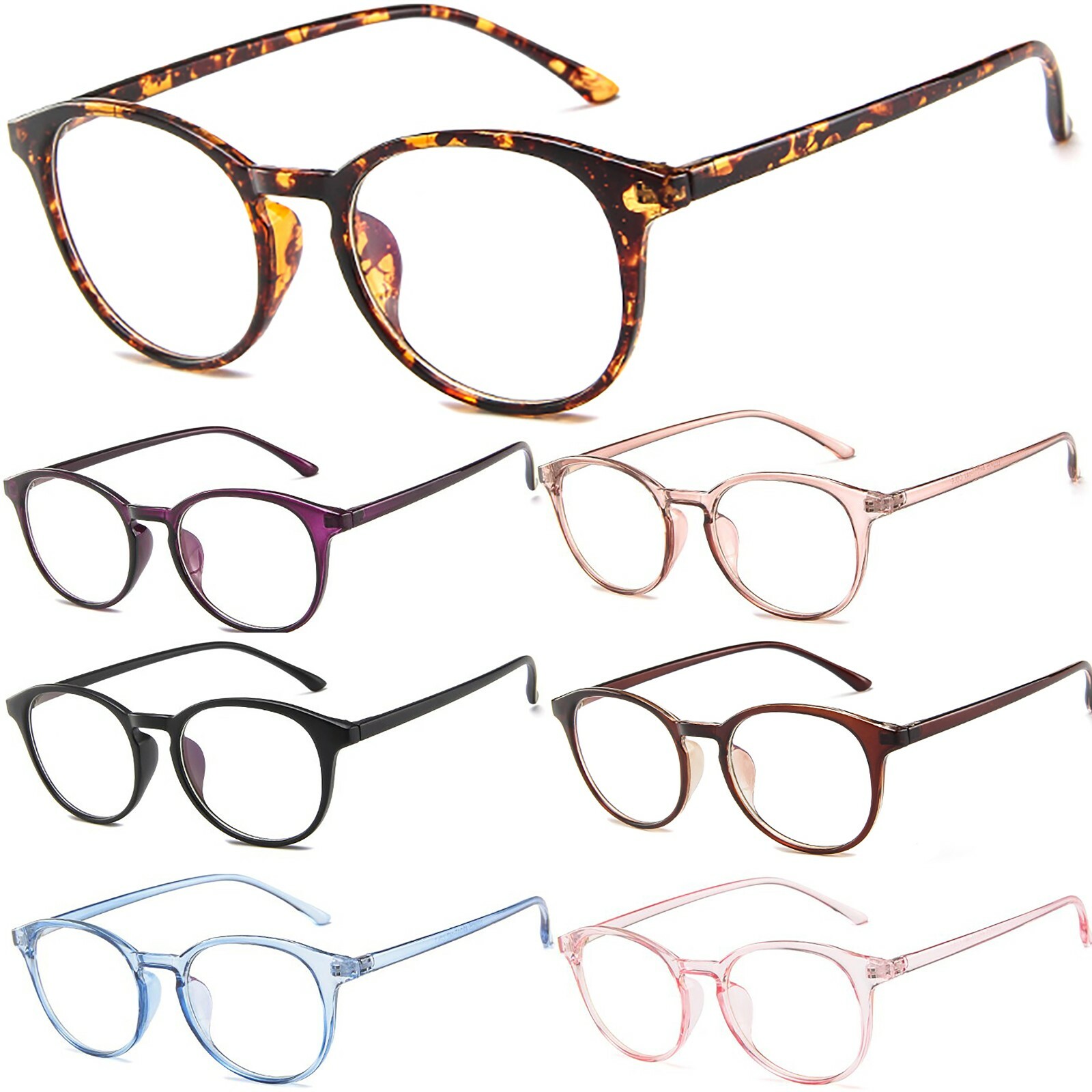 Lentes transparentes gafas de moda con lente UV400 anti-luz azul