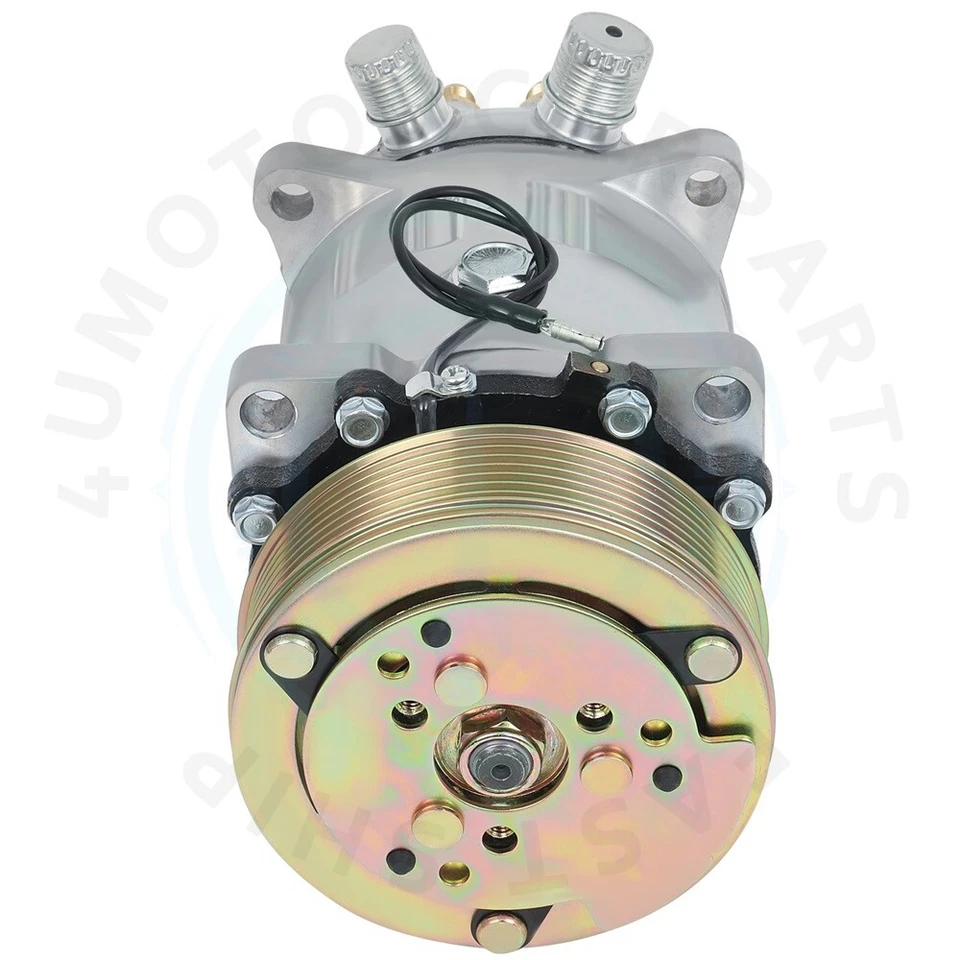 AC Compressor Fit For 1985-1986 Jeep Cherokee 2.1L CJ7 1987-1990 Wrangler 4.2L - Image 3 of 4