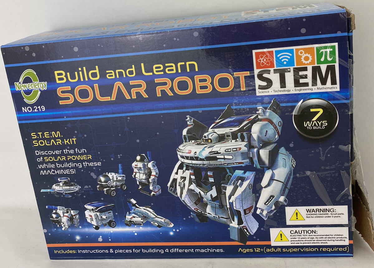 Education STEM 7-in-1 Solar Robot Kit Toys, DIY Learning Building Science  Kit,