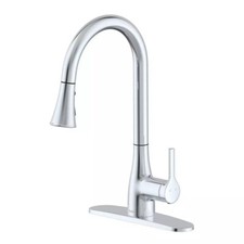 FLOW FLOWClassic-CP Classic Series 1-Handle Standard Kitchen Faucet in Chrome