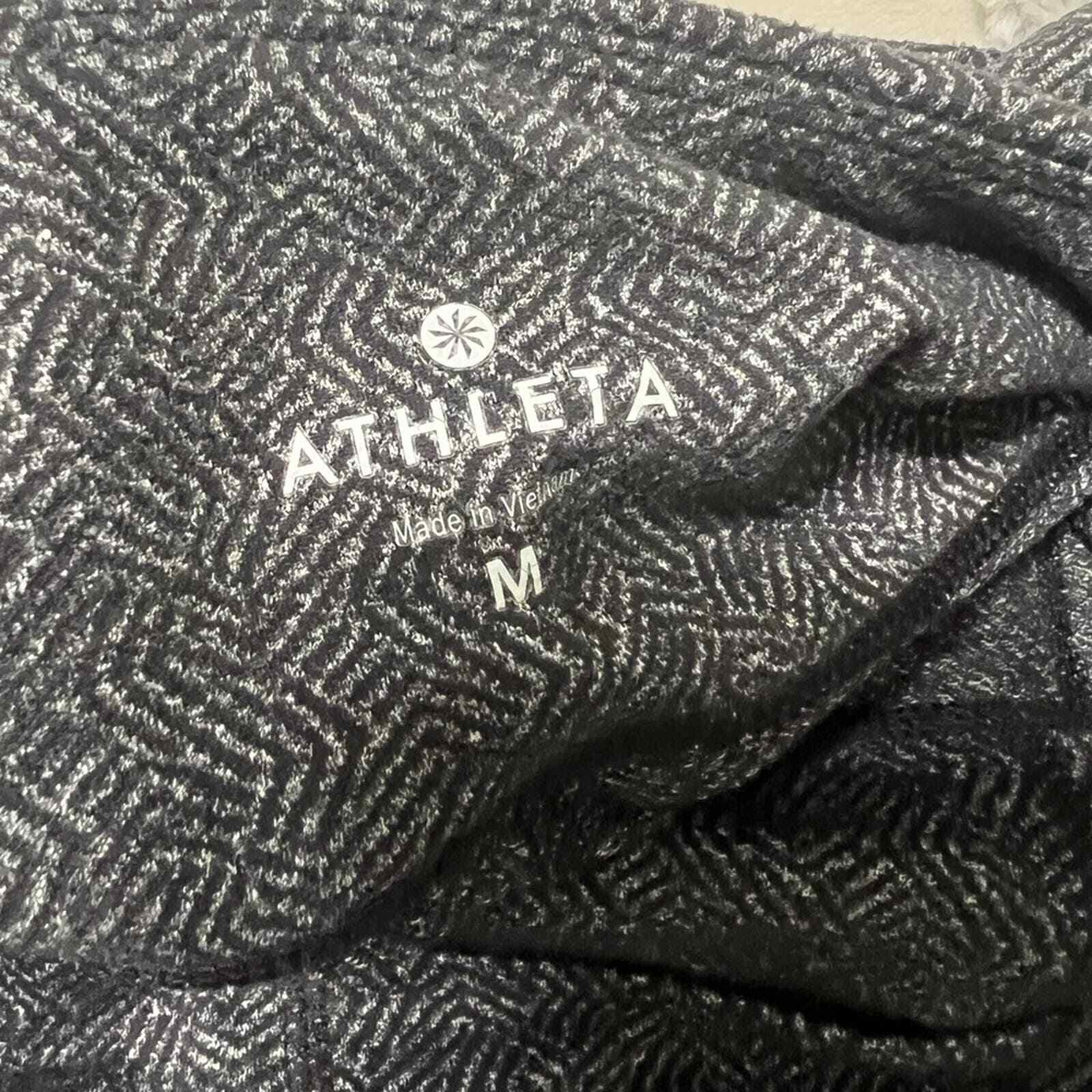 Athleta gray patterned crop cropped athletic legg… - image 9