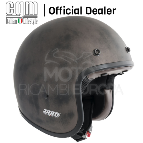 Casco Moto Jet Bandit Omologato CGM challenge fibra Vintage Custom  Scrambler | eBay