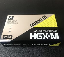 Maxell 8MM Blank Video Camcorder Tape HGX-M High Grade 120 Minutes Unopened 