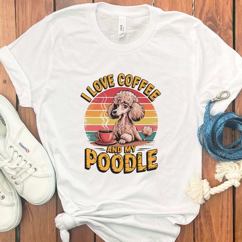POODLE COFFEE T-SHIRT - Picture 5 of 36