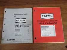 2 Vintage Eaton Cooling System Products Catalog 1963 1964