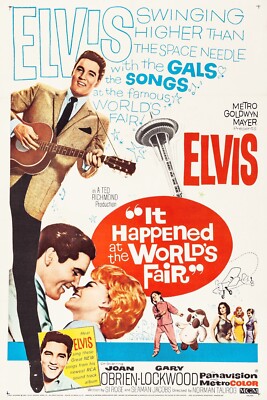 1963 It Happened At The Worlds Fair Movie Poster 11X17 Elvis
