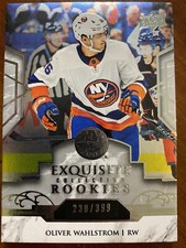19-20 UD Ice Hockey Exquisite Rookies Platinum R2 Oliver Wahlstrom