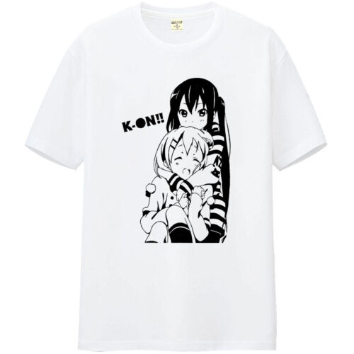 Anime K-ON! Casual White Short Sleeve T-shirt Cosplay Tee Summer Tops S-4XL#Y73 - Picture 1 of 1