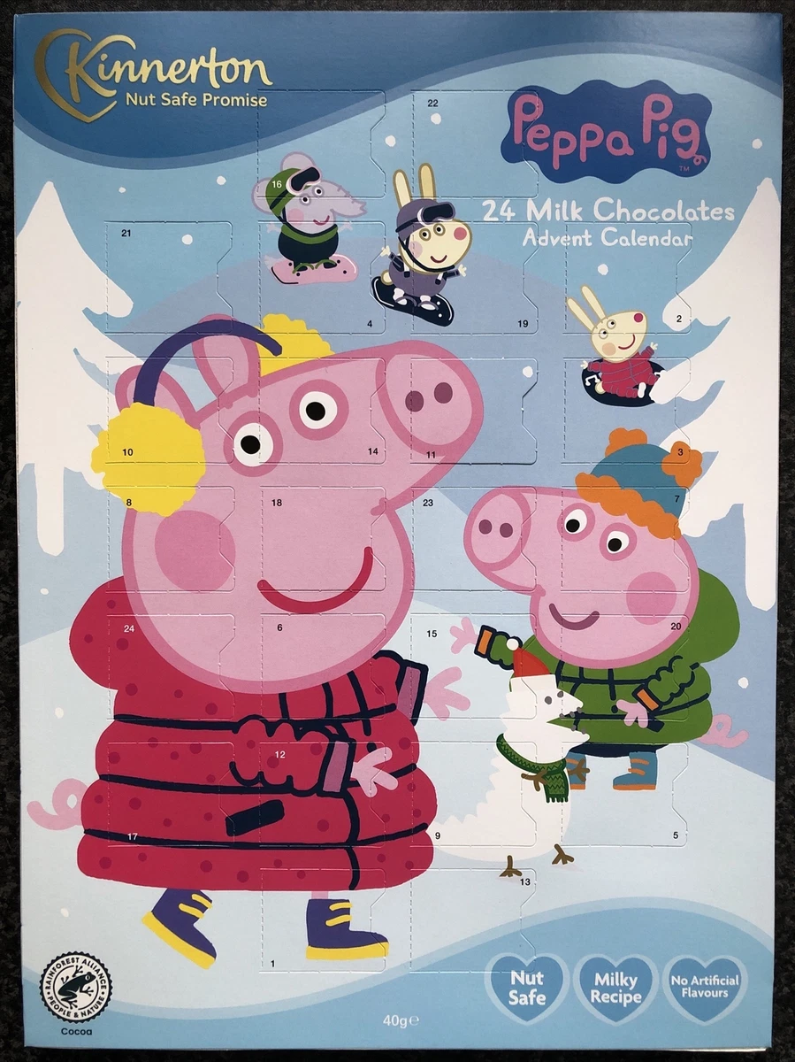 Peppa Pig Advent Calendar 24 Milk Chocolate Nut Safe Milky Recipe