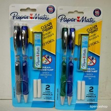 Lot of 2  Radom Color-Paper Mate Break Resistant 0.5mm Mechnical Pencils