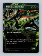 Thrashing Brontodon (Borderless) The Lost Caverns of Ixalan Non-Foil MTG NM