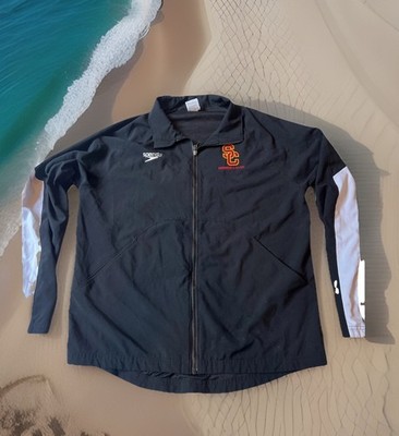 USC TROJANS Swimming & Diving Team Issued Speedo Zip-up Jacket Medium NCAA New