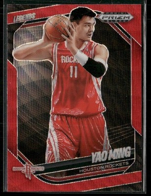 2024-25 Panini Prizm Black Red Prizm Yao Ming Houston Rockets #264