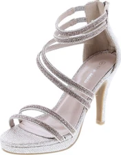 Top Moda Dressy/Formal Sandals High Heel Ankle Strap Open Toe Sandals