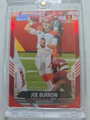 2021 Panini Score Joe Burrow #96 Red /20 Cincinnati Bengals