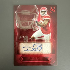 Dwayne Bowe 2025 Panini Silhouette #PS-DBE FOTL Auto /7 Chiefs SSP