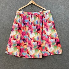 Little Party Dress Womens Skirt Sie 22 Multicolour Pockets A-Line Floral 8635