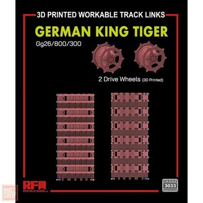 Ryefield Model RM-3033 - 1:35 Gg26/800/300 Workable Tracks with Drive wheels