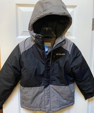Columbia Boys' Lightning Lift Waterproof Jacket Black/Grey- Size 4/5 Boy's XXS