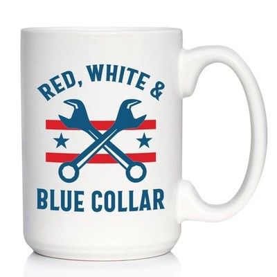 Fueled by Hard Work and Coffee   Labor Day Coffee Mug Holiday Celebration Cup