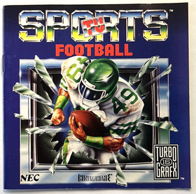 NEC TurboGrafx-16 TV SPORTS FOOTBALL (1990) HIGH GRADE condition *FREE SHIPPING*