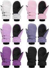 Newcotte 6 Pairs 5-8 Years, White, Pink, Light Purple, Dark, Black