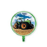 Folienballon Tractor Time, Ø45, Partydeko