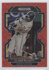 2022 Panini Prizm Draft Picks Red Wave Prizm Clark Elliott #PDP69 0lt3