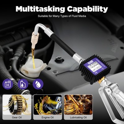 Digital Oil Gun With Flow Meter Quantitative Oil Dispensing Gun For Gas Station