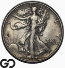 1938-D Walking Liberty Half Dollar *Key Date, XF+*