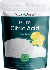 Viva Doria 100 Pure Citric Acid, Food Grade, Fine Grain, 12 Oz