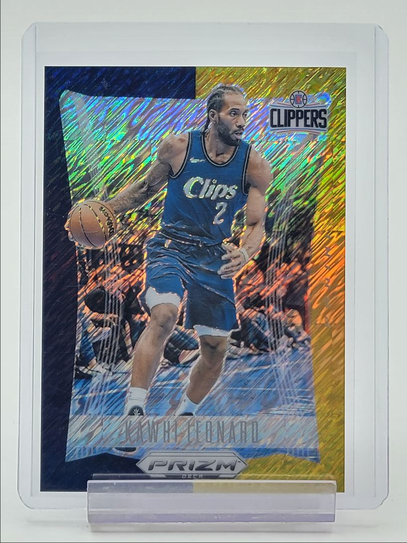KAWHI LEONARD 2023-24 PANINI PRIZM DECA BLACK GOLD SHIMMER CLIPPERS /8 Q2620