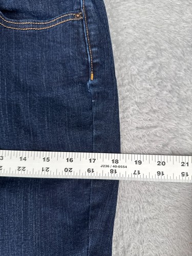 Old Navy Jeans Women 4 S Blue Denim Curvy Profile Mid Rise Bootcut Dark 27x30 - Picture 13 of 18
