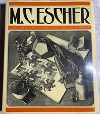M.C. ESCHER: His Life Complete Graphic Work HC/DJ (1992 Locher, Abradale) Artist