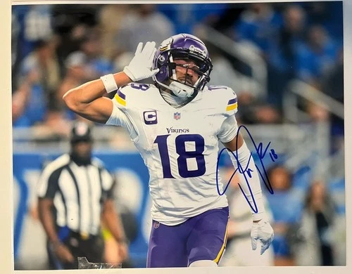 Justin Jefferson signed autographed photo 8x10 Minnesota Vikings