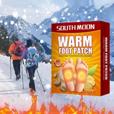 50Pcs Self-Adhesive Foot Warmers – Odourless Hot Insoles Up to 10 Hours Heat | W