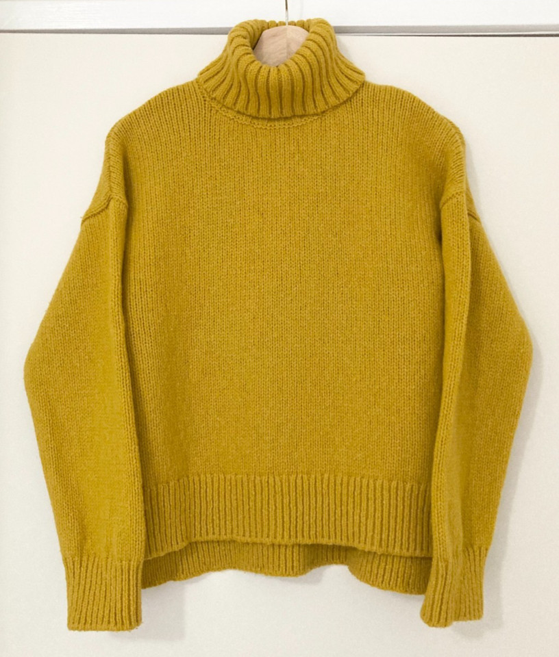 Gorman Mustard 80% Lambswool Knit Jumper Roll Neck Pullover Size 6