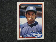 (5) Deion Sanders -1989 Topps Traded 110T RC-1991 UD 247-1992 UD 166-1992 Fleer