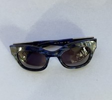Blue Marble Gold tone Frame L.A.M.B Sunglasses LA536 50-23-135 B:43 Purple Lens