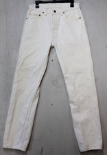 Vintage 80s Levis 501xx Denim Jeans Mens Size 34x34 (meas 32x32) White USA Made