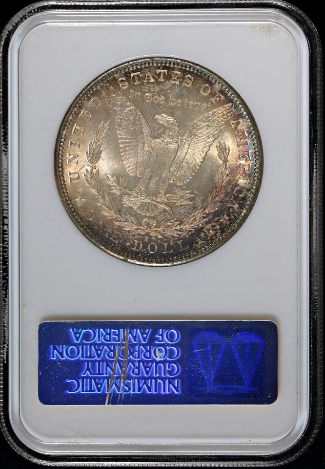 1882-S Morgan Silver Dollar NGC MS66 - Colorful Toning - Image 4 of 4